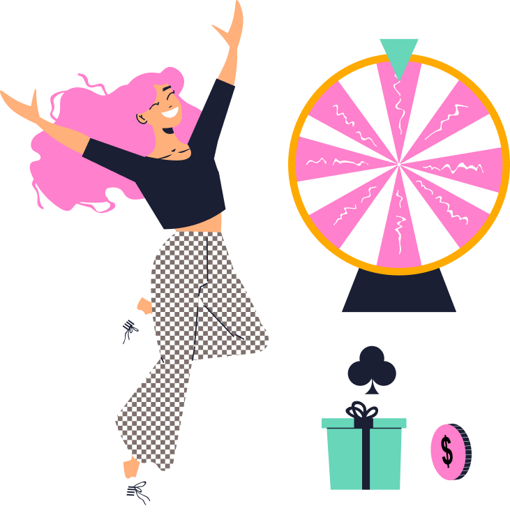 Celebrating person